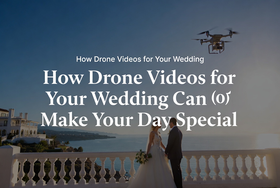 Drone video examples showing how drone videos for your wedding make the day special in Marbella